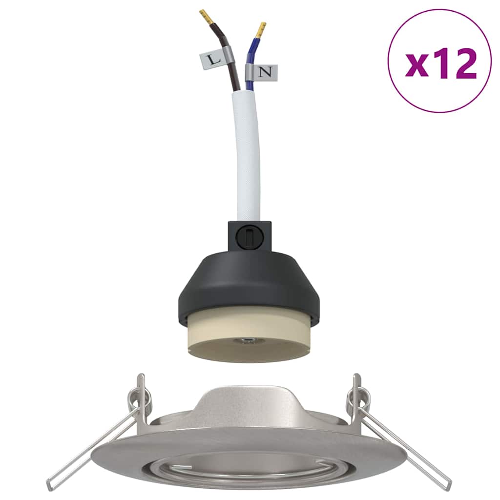 Spotje 12 pcs Zilver 9 x 9 x 2.5 cm Metaal is nu te koop bij PeponiXL, paradijselijk wonen!