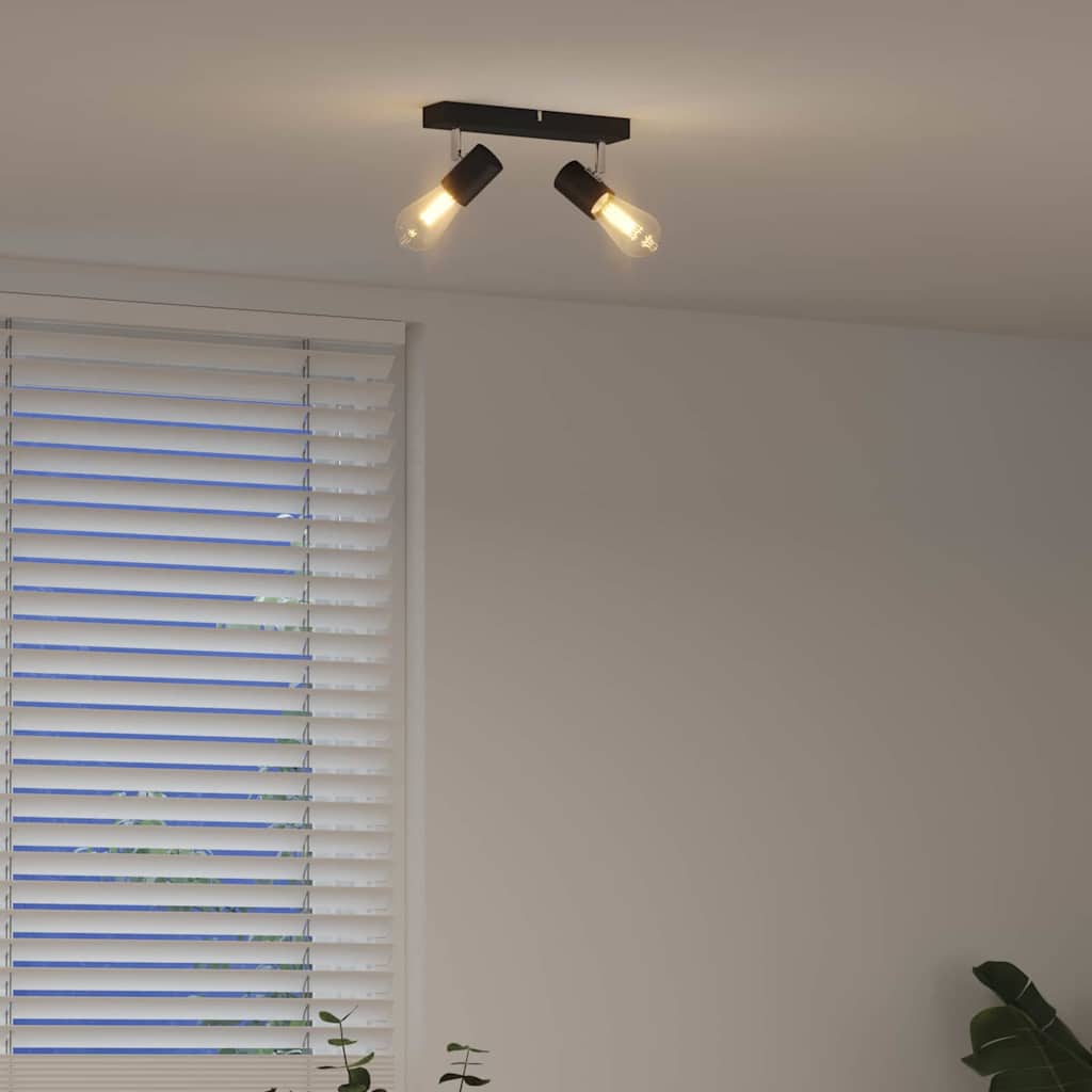 Plafondspot met schijnwerpers Zwart 26 x 6,5 x 11,5 cm Metaal is nu te koop bij PeponiXL, paradijselijk wonen!