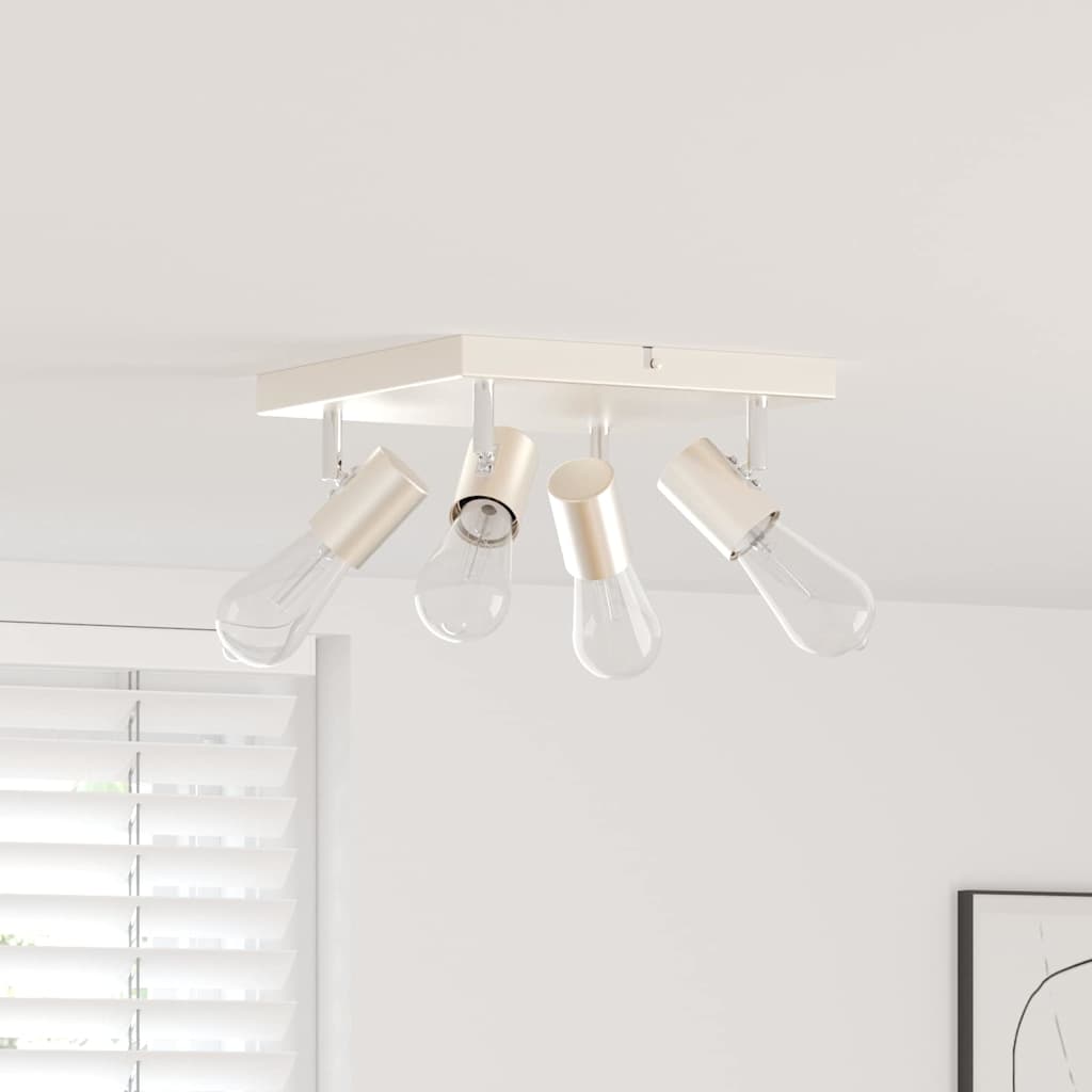 Plafondspot met schijnwerpers Nikkel 26,5 x 26 x 11,5 cm Metaal is nu te koop bij PeponiXL, paradijselijk wonen!