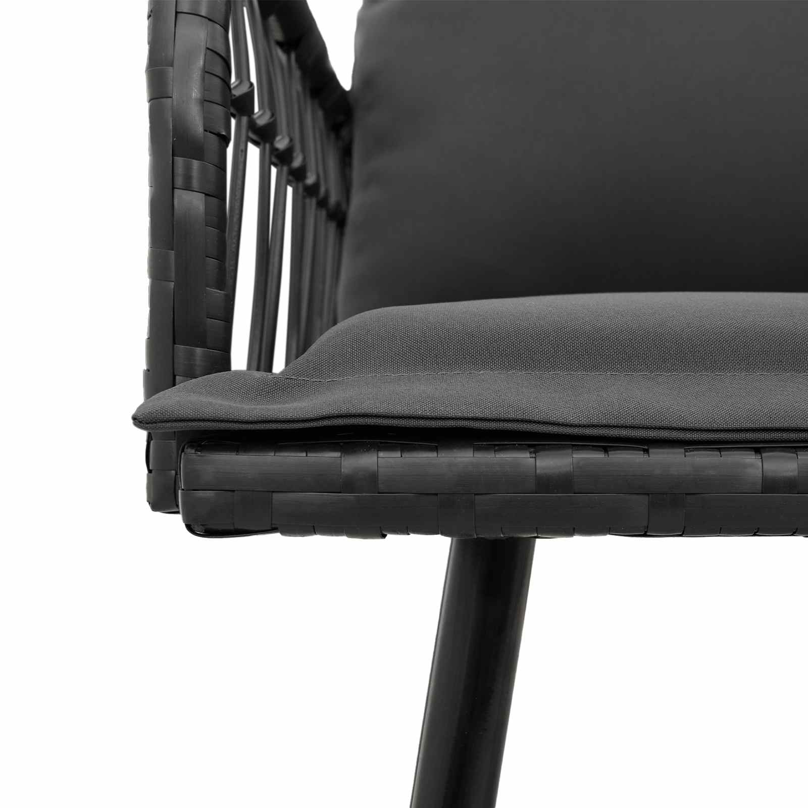 Bank met kussen Grijs 61.5 x 123 x 82cm Metaal is nu te koop bij PeponiXL, paradijselijk wonen!