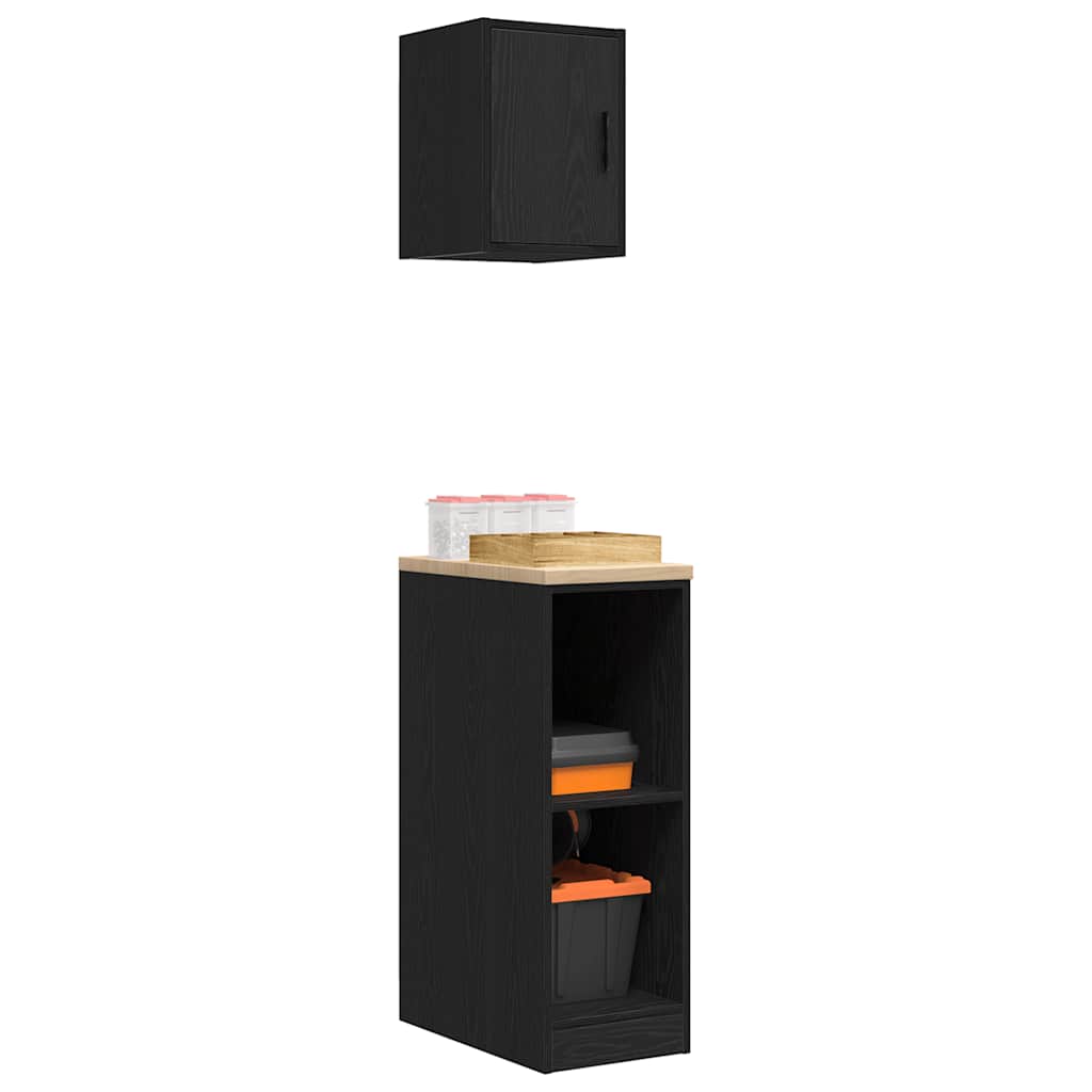 Garagekasten 2 st spaanplaat zwart is nu te koop bij PeponiXL, paradijselijk wonen!