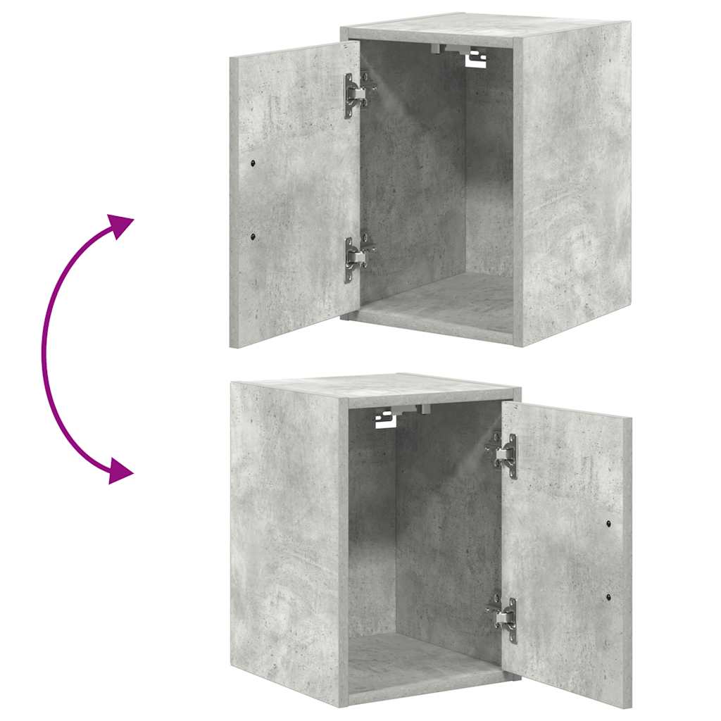 Garagekasten 2 st bewerkt hout betongrijs is nu te koop bij PeponiXL, paradijselijk wonen!