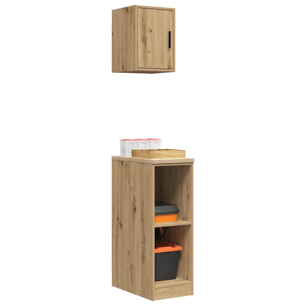 Garagekasten 2 st bewerkt hout ambachtelijk eikenhout is nu te koop bij PeponiXL, paradijselijk wonen!