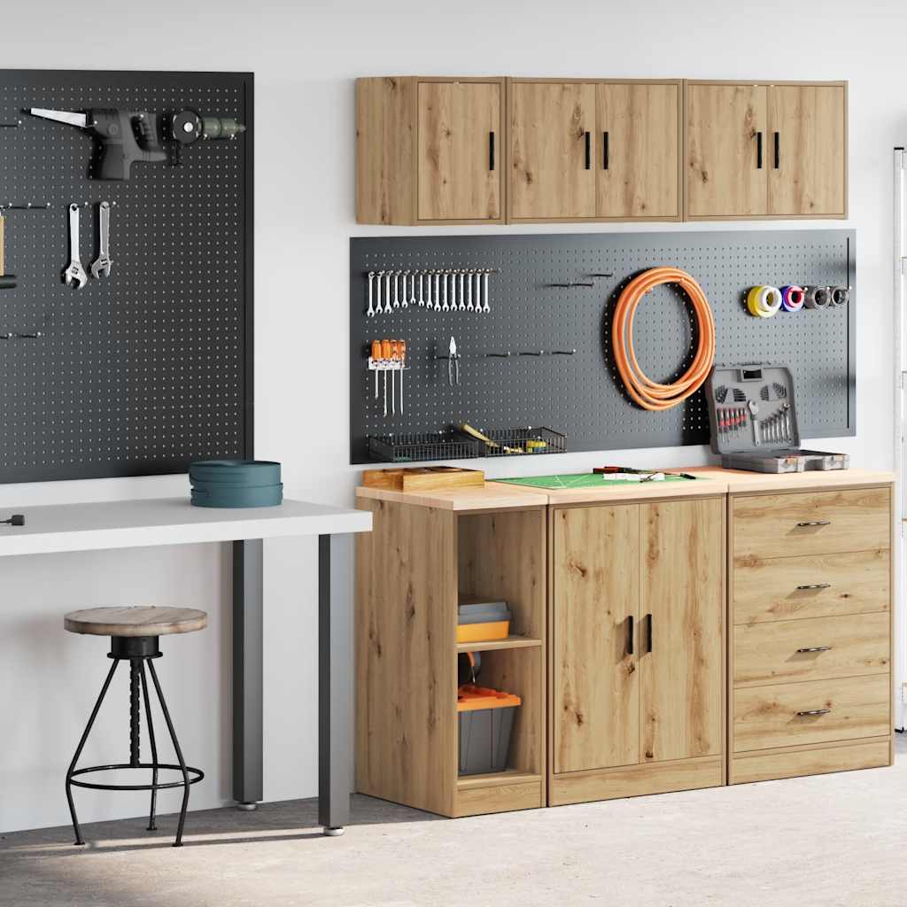 Garagekasten 2 st bewerkt hout ambachtelijk eikenhout is nu te koop bij PeponiXL, paradijselijk wonen!