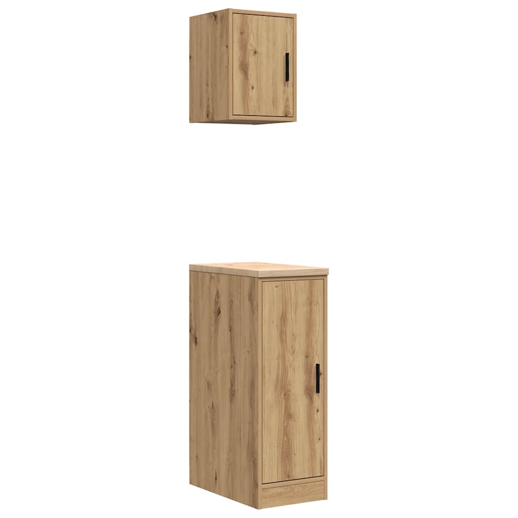 Garagekasten 2 st bewerkt hout ambachtelijk eikenhout is nu te koop bij PeponiXL, paradijselijk wonen!