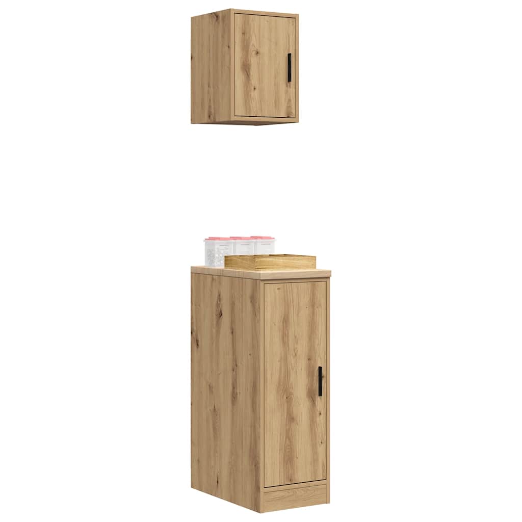 Garagekasten 2 st bewerkt hout ambachtelijk eikenhout is nu te koop bij PeponiXL, paradijselijk wonen!