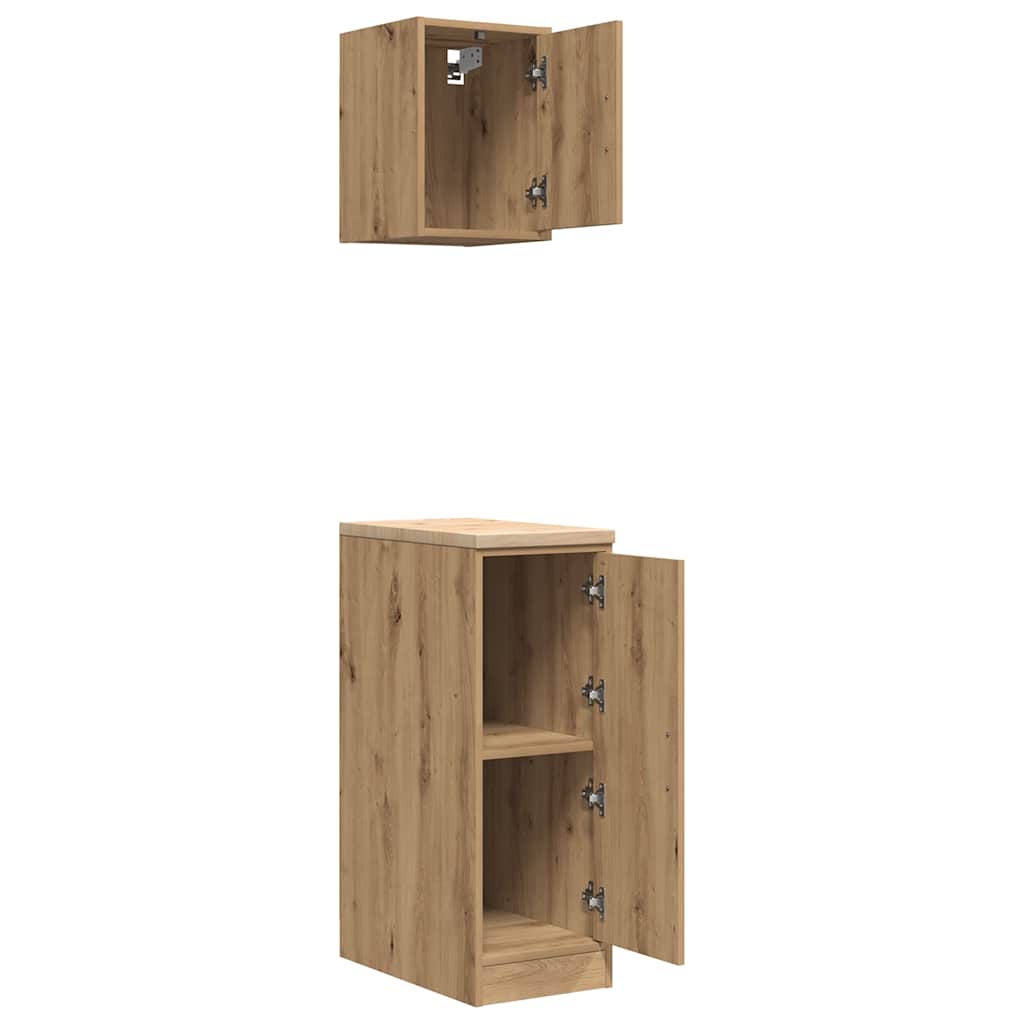 Garagekasten 2 st bewerkt hout ambachtelijk eikenhout is nu te koop bij PeponiXL, paradijselijk wonen!