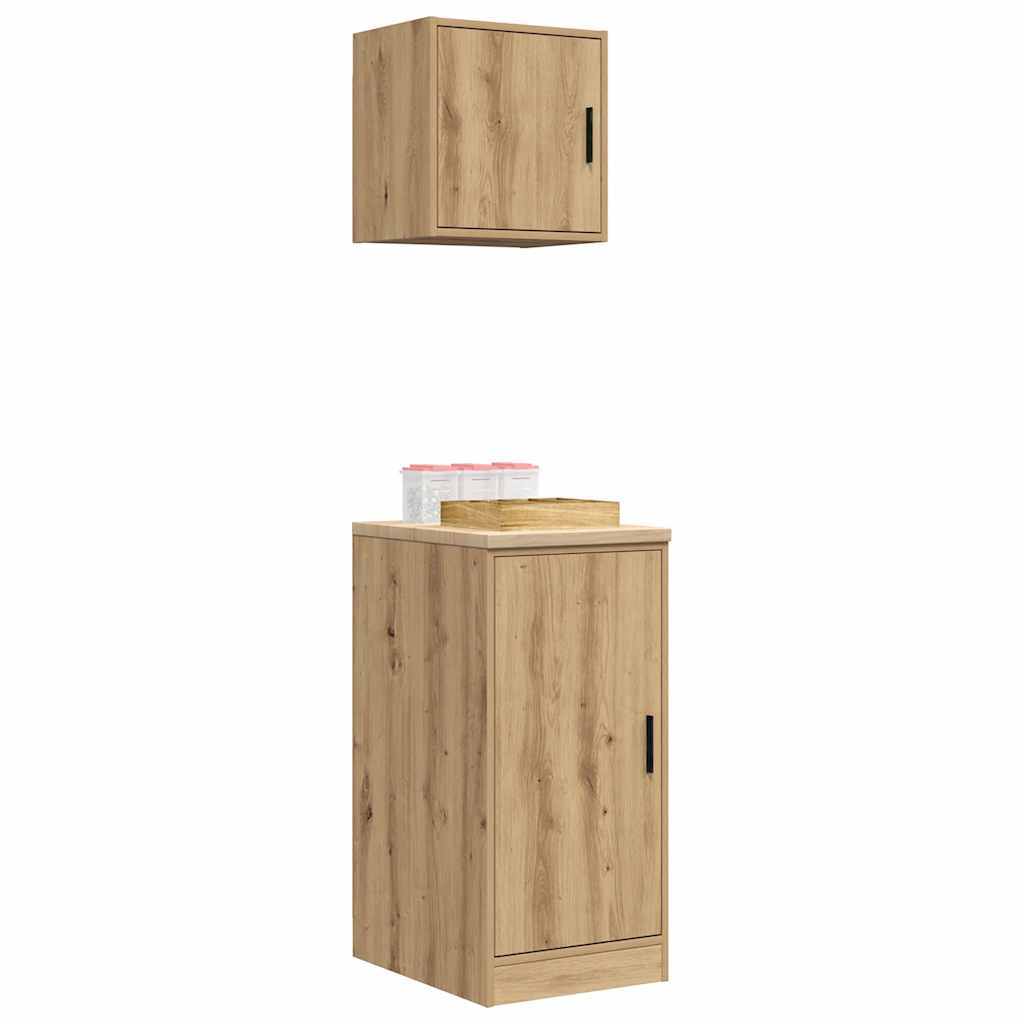 Garagekasten 2 st bewerkt hout ambachtelijk eikenhout is nu te koop bij PeponiXL, paradijselijk wonen!
