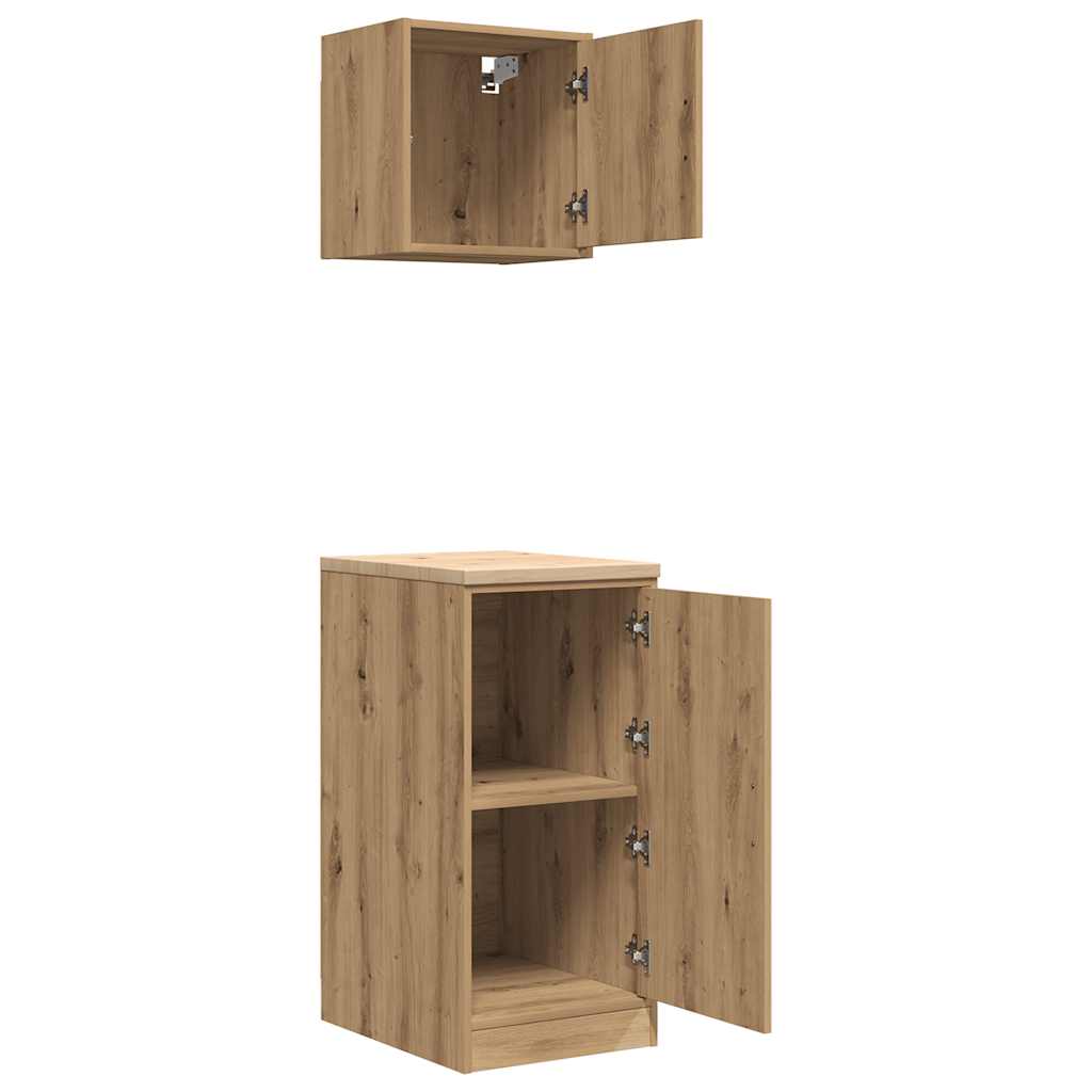 Garagekasten 2 st bewerkt hout ambachtelijk eikenhout is nu te koop bij PeponiXL, paradijselijk wonen!