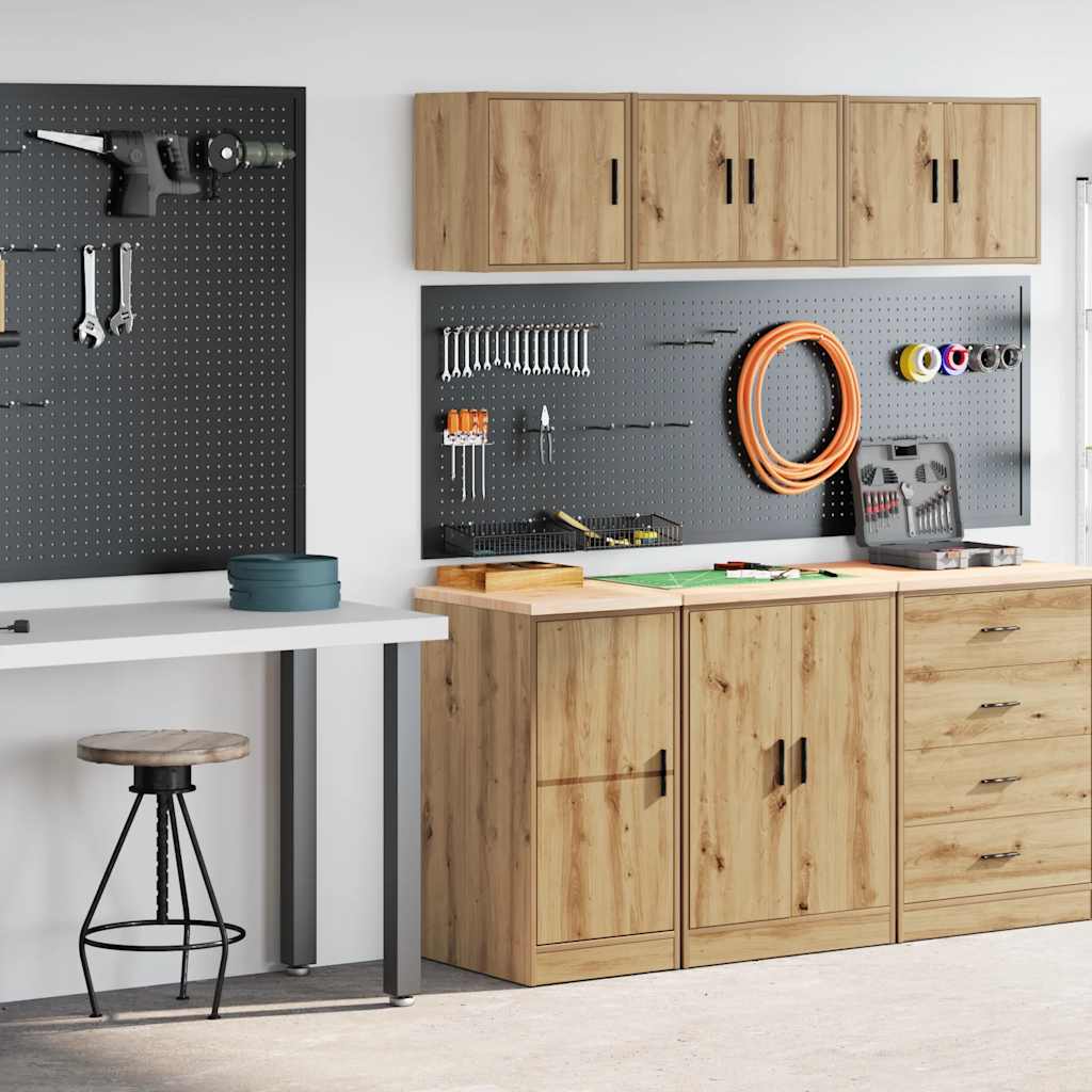 Garagekasten 2 st bewerkt hout ambachtelijk eikenhout is nu te koop bij PeponiXL, paradijselijk wonen!