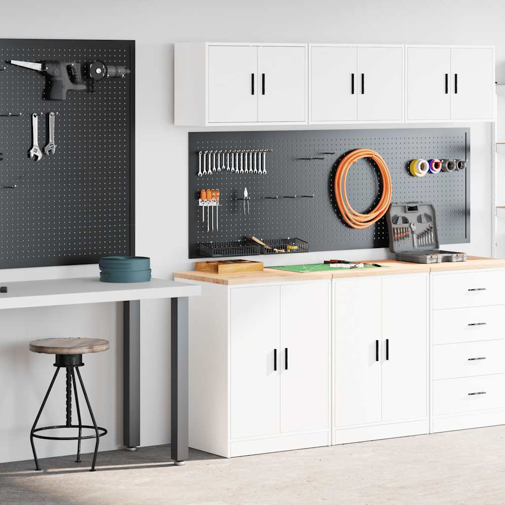 Garagekasten 2 st spaanplaat wit is nu te koop bij PeponiXL, paradijselijk wonen!