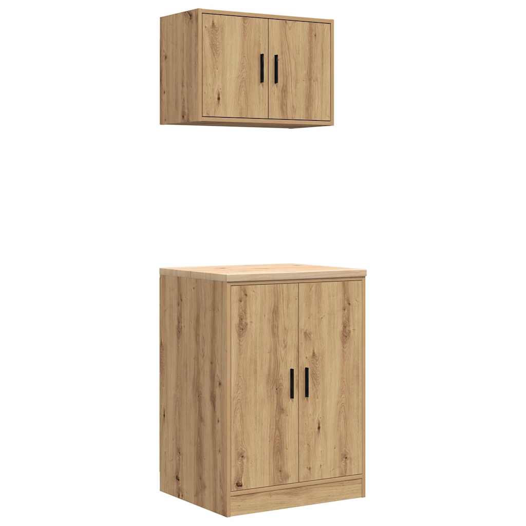 Garagekasten 2 st bewerkt hout ambachtelijk eikenhout is nu te koop bij PeponiXL, paradijselijk wonen!
