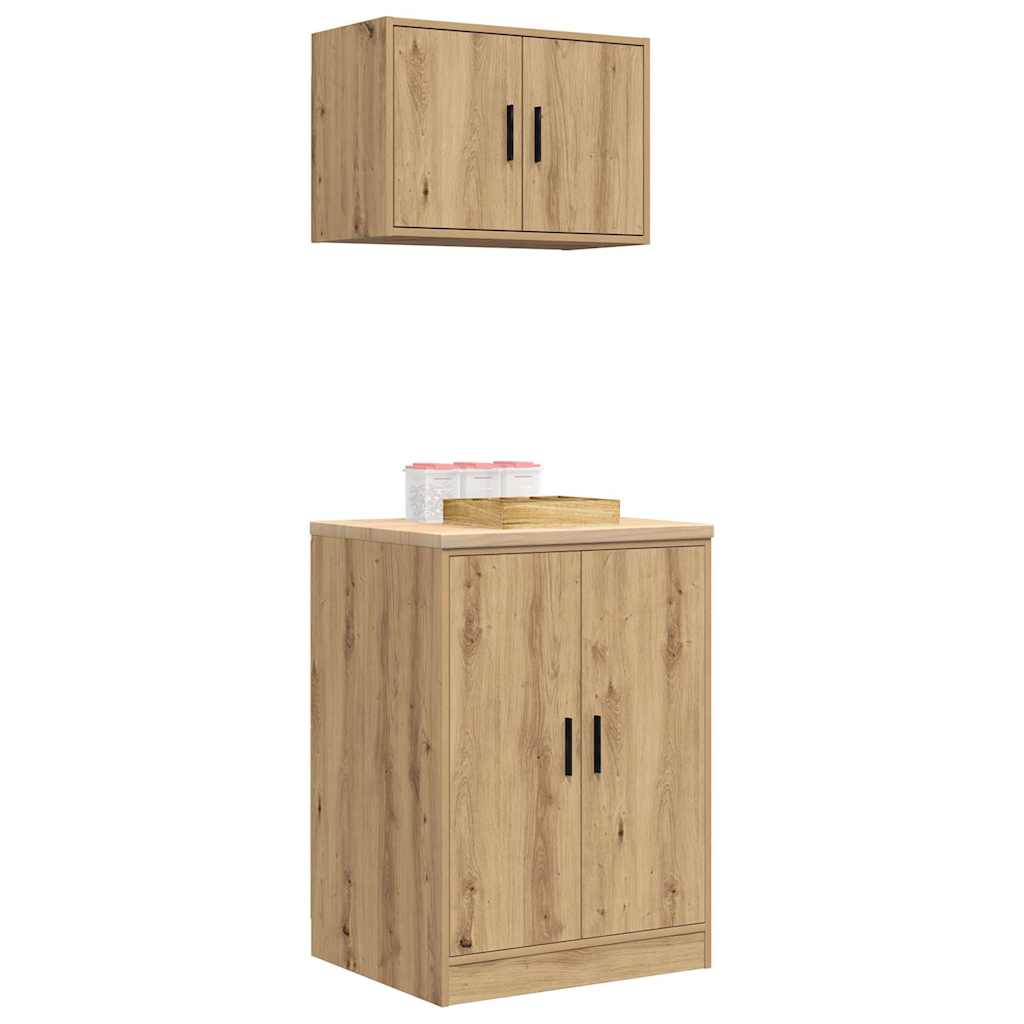 Garagekasten 2 st bewerkt hout ambachtelijk eikenhout is nu te koop bij PeponiXL, paradijselijk wonen!