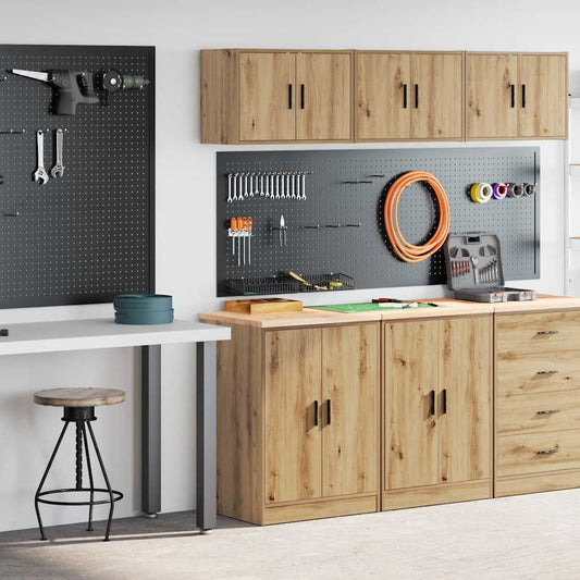 Garagekasten 2 st bewerkt hout ambachtelijk eikenhout is nu te koop bij PeponiXL, paradijselijk wonen!