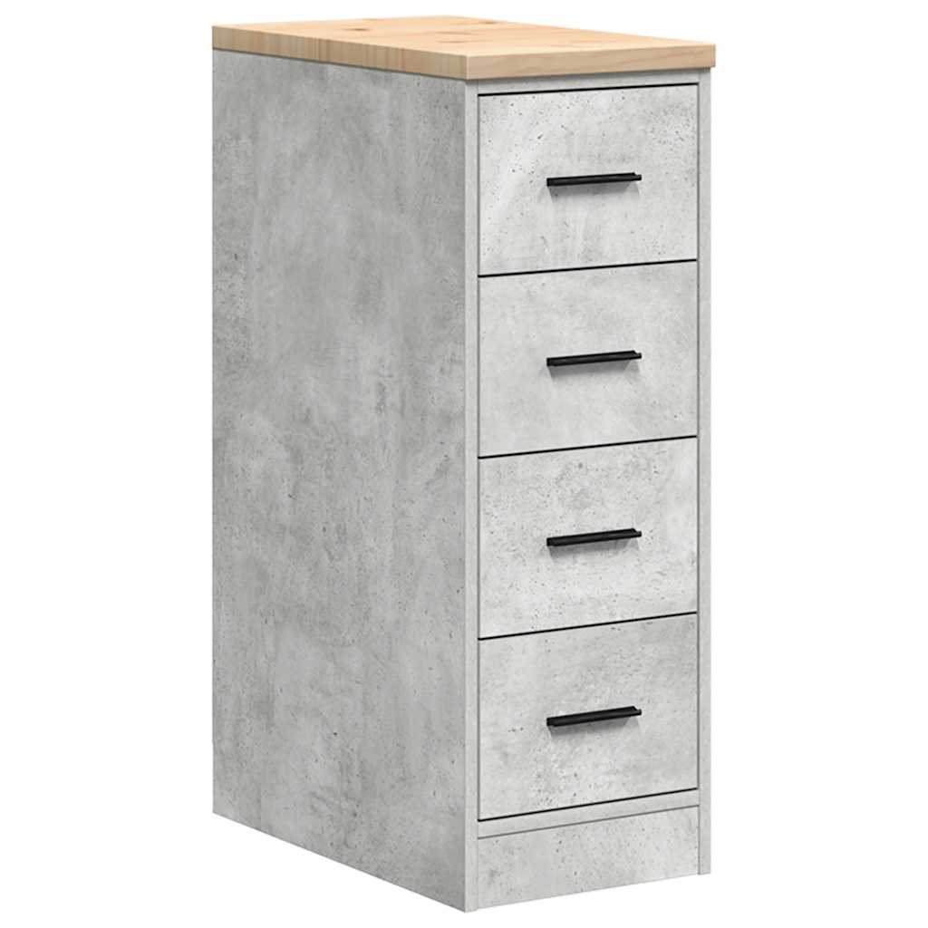 Garagekasten 2 st bewerkt hout betongrijs is nu te koop bij PeponiXL, paradijselijk wonen!