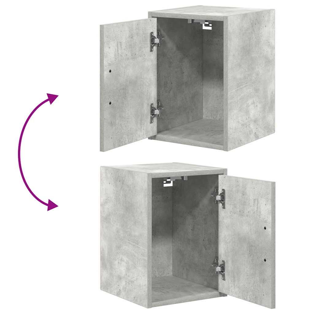 Garagekasten 2 st bewerkt hout betongrijs is nu te koop bij PeponiXL, paradijselijk wonen!