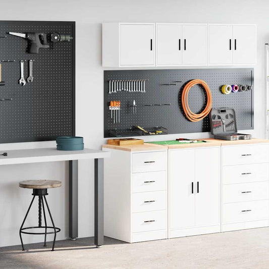Garagekasten 2 st spaanplaat wit is nu te koop bij PeponiXL, paradijselijk wonen!