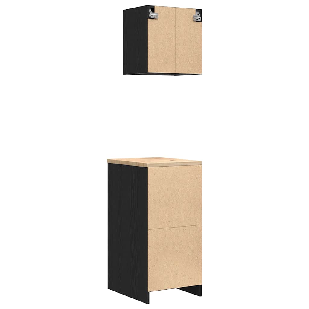 Garagekasten 2 st spaanplaat zwart is nu te koop bij PeponiXL, paradijselijk wonen!