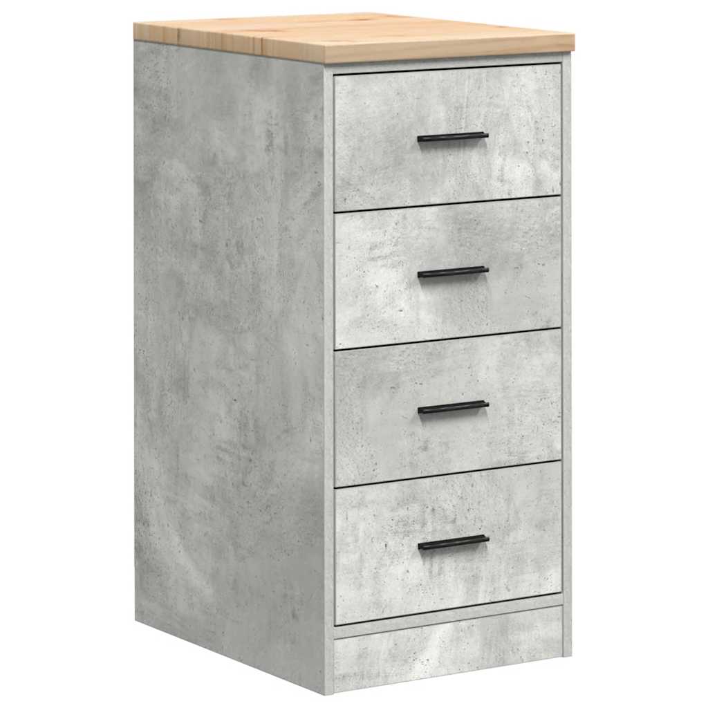 Garagekasten 2 st bewerkt hout betongrijs is nu te koop bij PeponiXL, paradijselijk wonen!