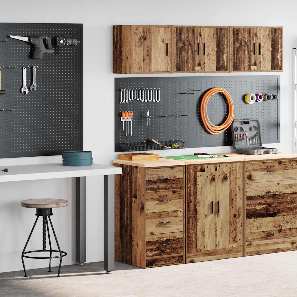 Garagekasten 2 st bewerkt hout oud hout is nu te koop bij PeponiXL, paradijselijk wonen!