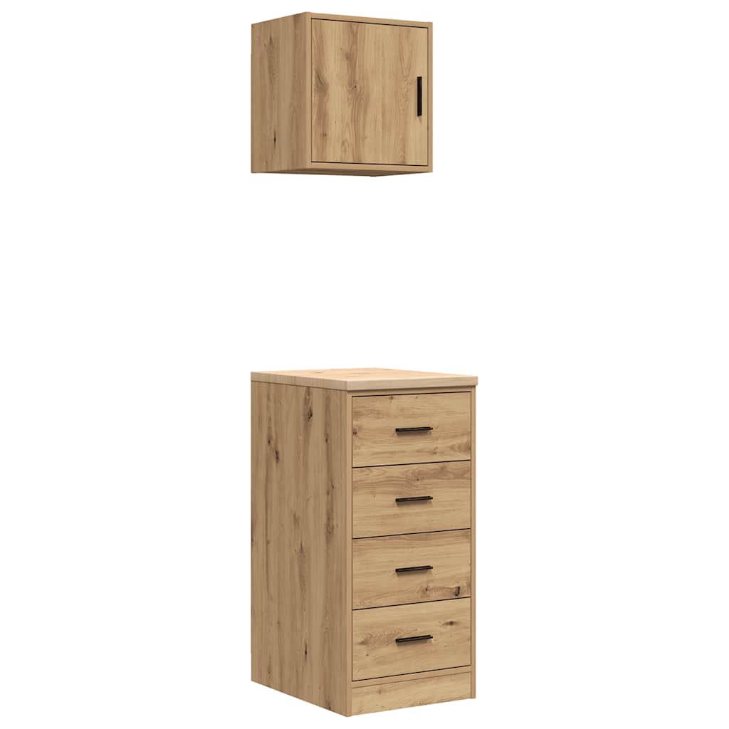 Garagekasten 2 st bewerkt hout ambachtelijk eikenhout is nu te koop bij PeponiXL, paradijselijk wonen!