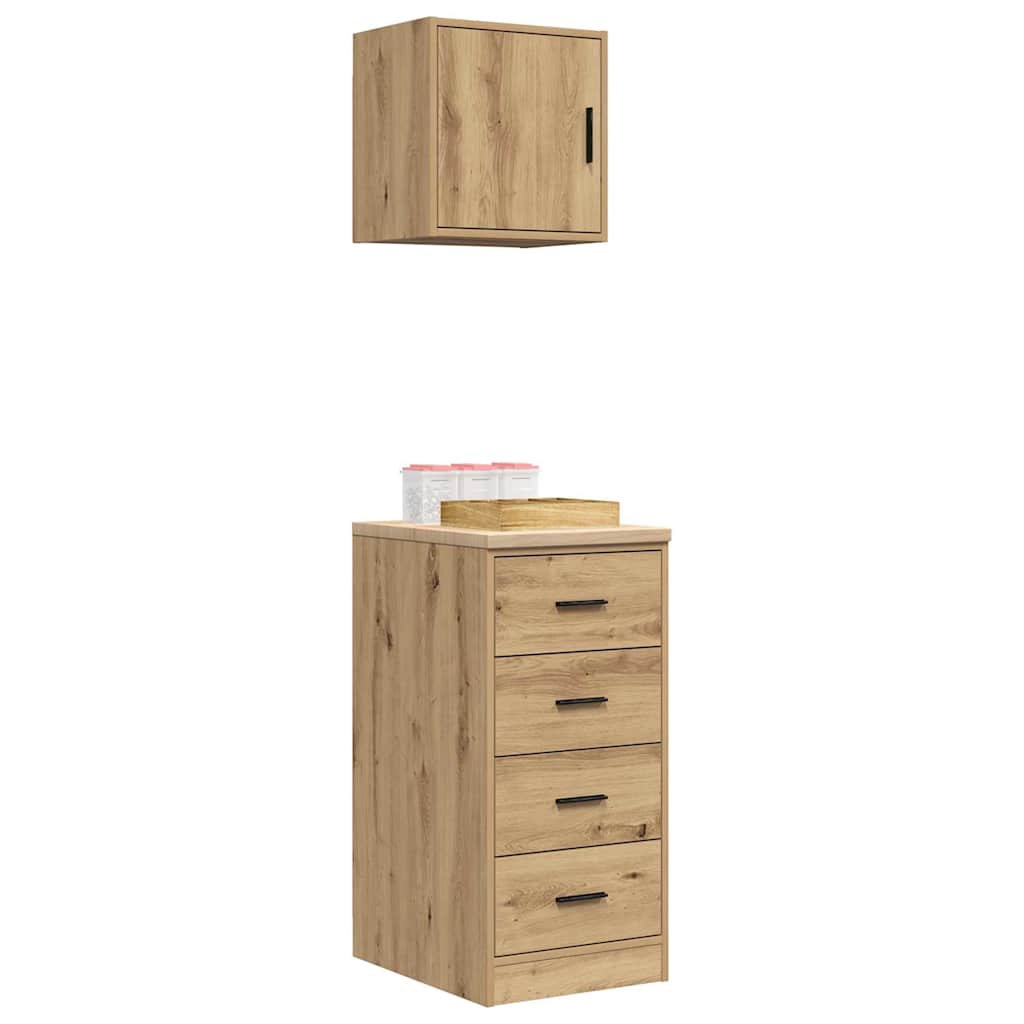 Garagekasten 2 st bewerkt hout ambachtelijk eikenhout is nu te koop bij PeponiXL, paradijselijk wonen!