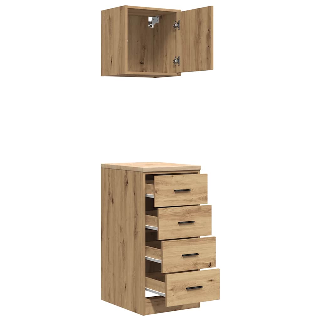 Garagekasten 2 st bewerkt hout ambachtelijk eikenhout is nu te koop bij PeponiXL, paradijselijk wonen!