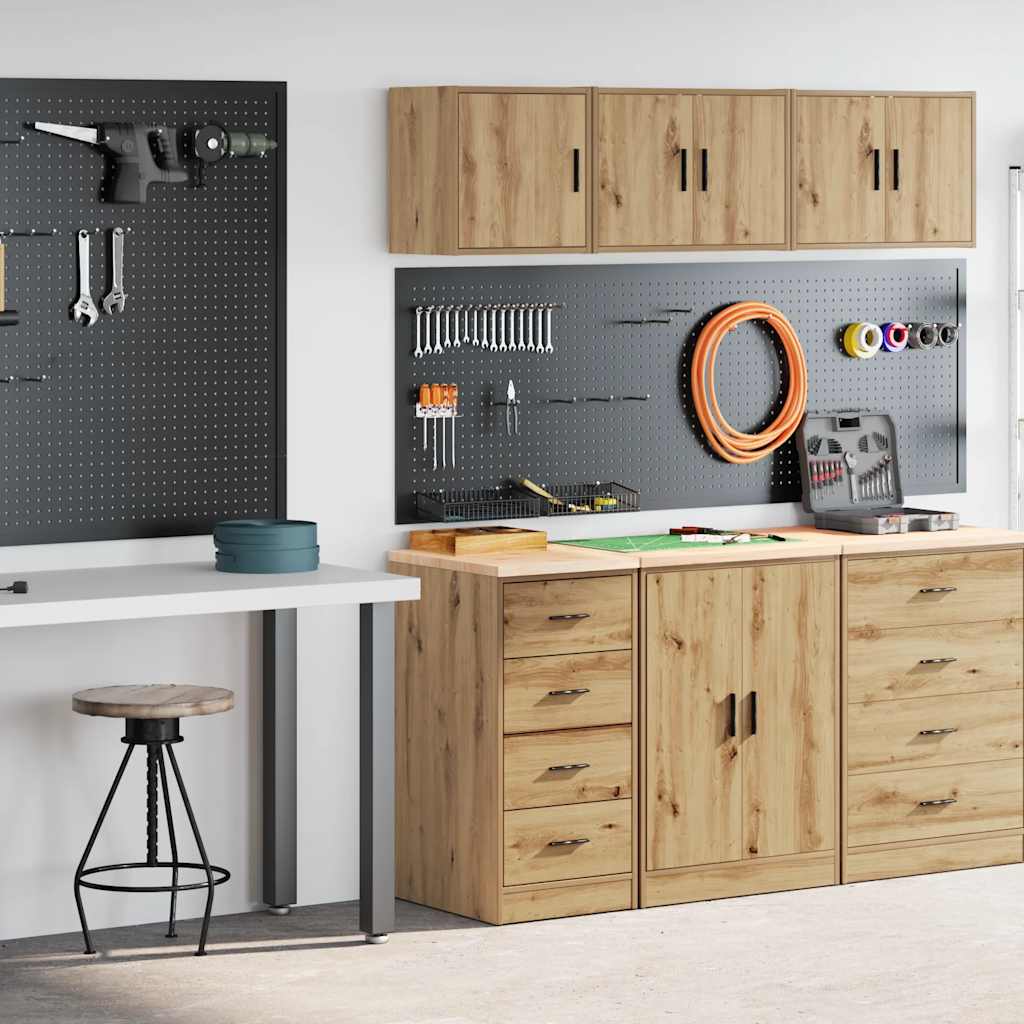 Garagekasten 2 st bewerkt hout ambachtelijk eikenhout is nu te koop bij PeponiXL, paradijselijk wonen!