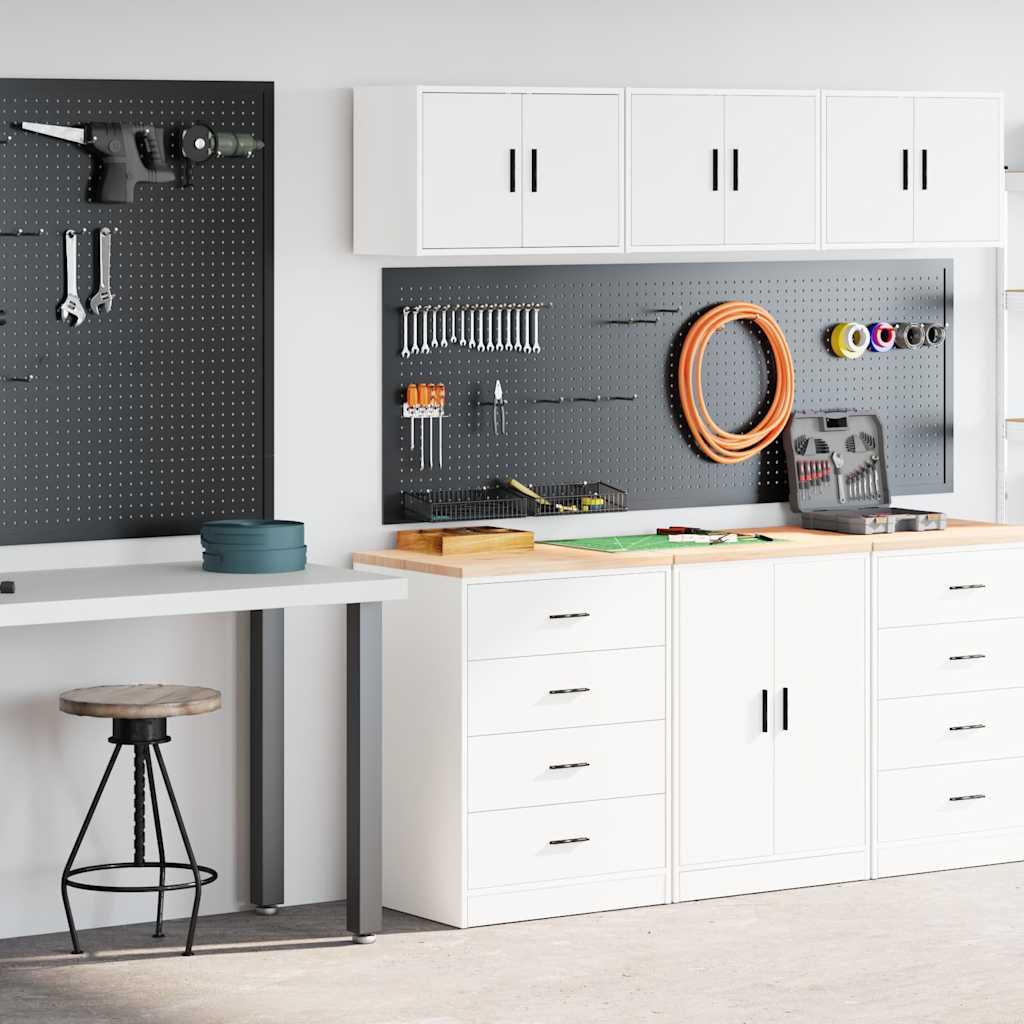 Garagekasten 2 st spaanplaat wit is nu te koop bij PeponiXL, paradijselijk wonen!