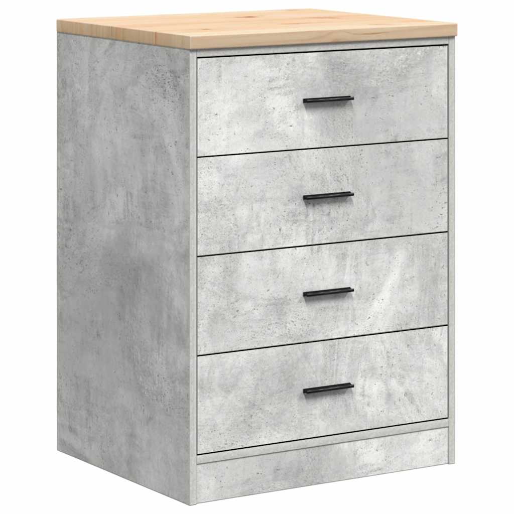 Garagekasten 2 st bewerkt hout betongrijs is nu te koop bij PeponiXL, paradijselijk wonen!