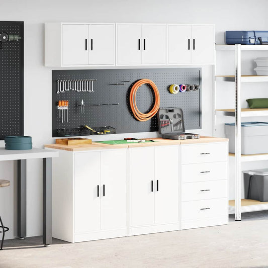 Garagekasten 6 st spaanplaat wit is nu te koop bij PeponiXL, paradijselijk wonen!