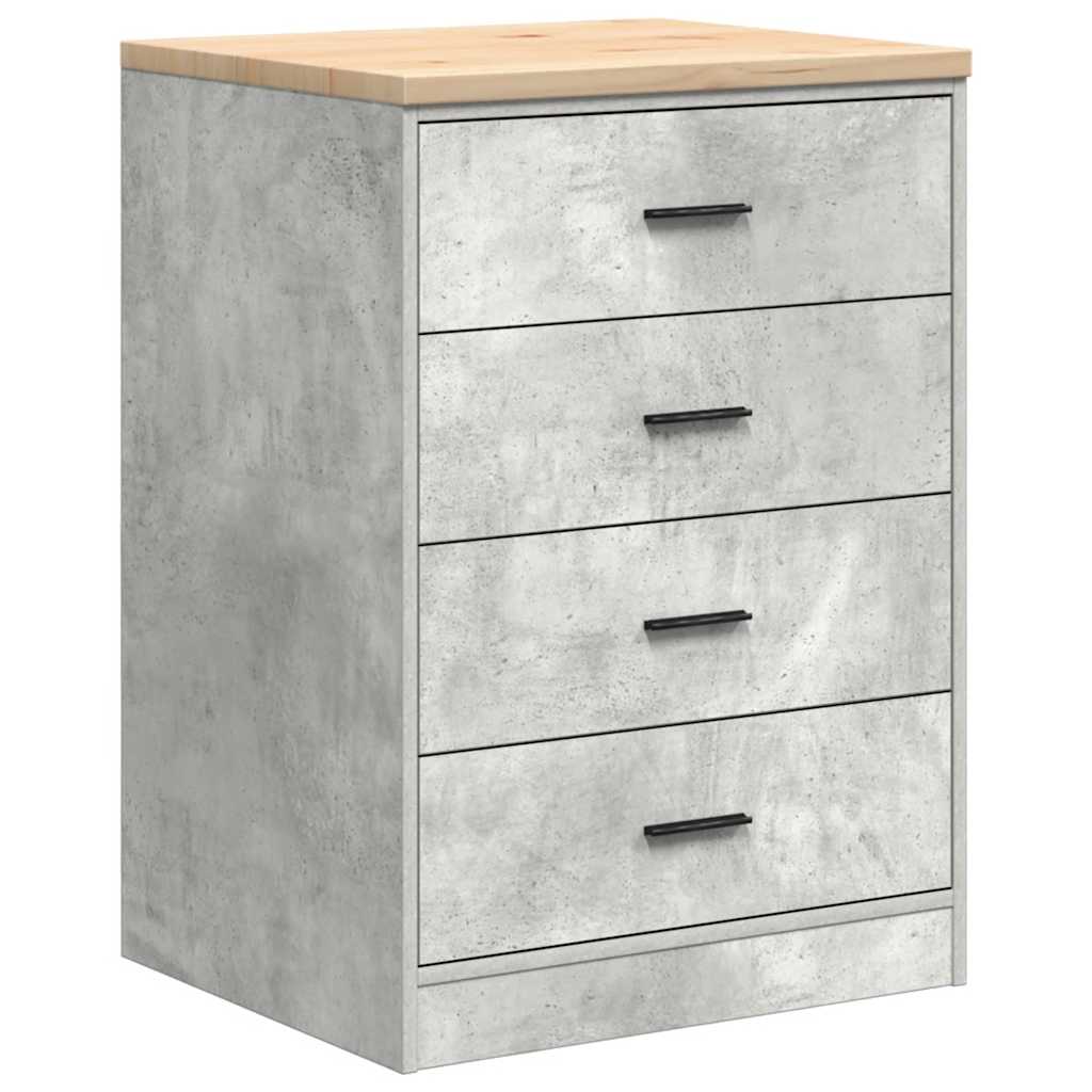 Garagekasten 6 st bewerkt hout betongrijs is nu te koop bij PeponiXL, paradijselijk wonen!