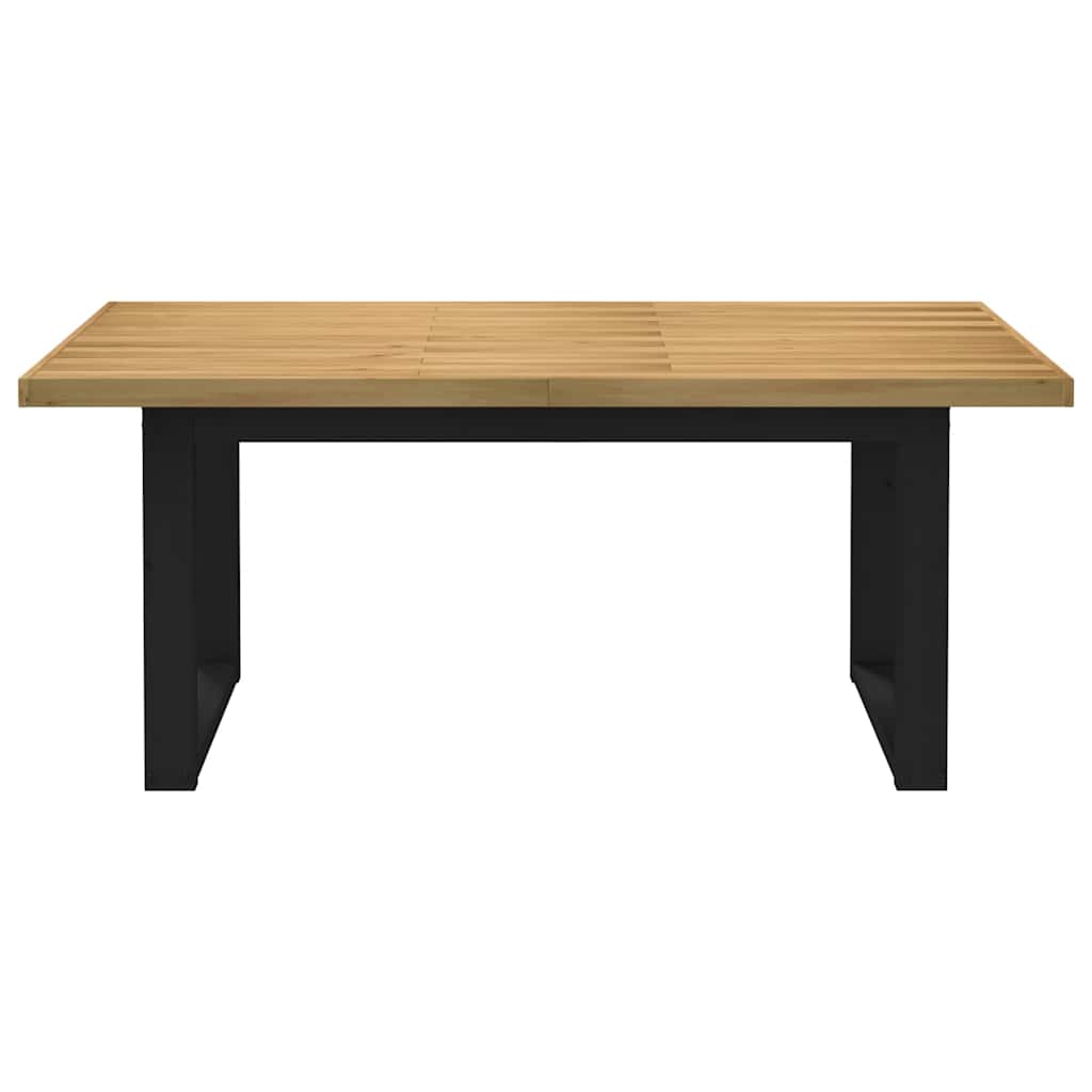 Eettafel NOAIN U-vormige poten 180x90x75 cm massief grenenhout is nu te koop bij PeponiXL, paradijselijk wonen!