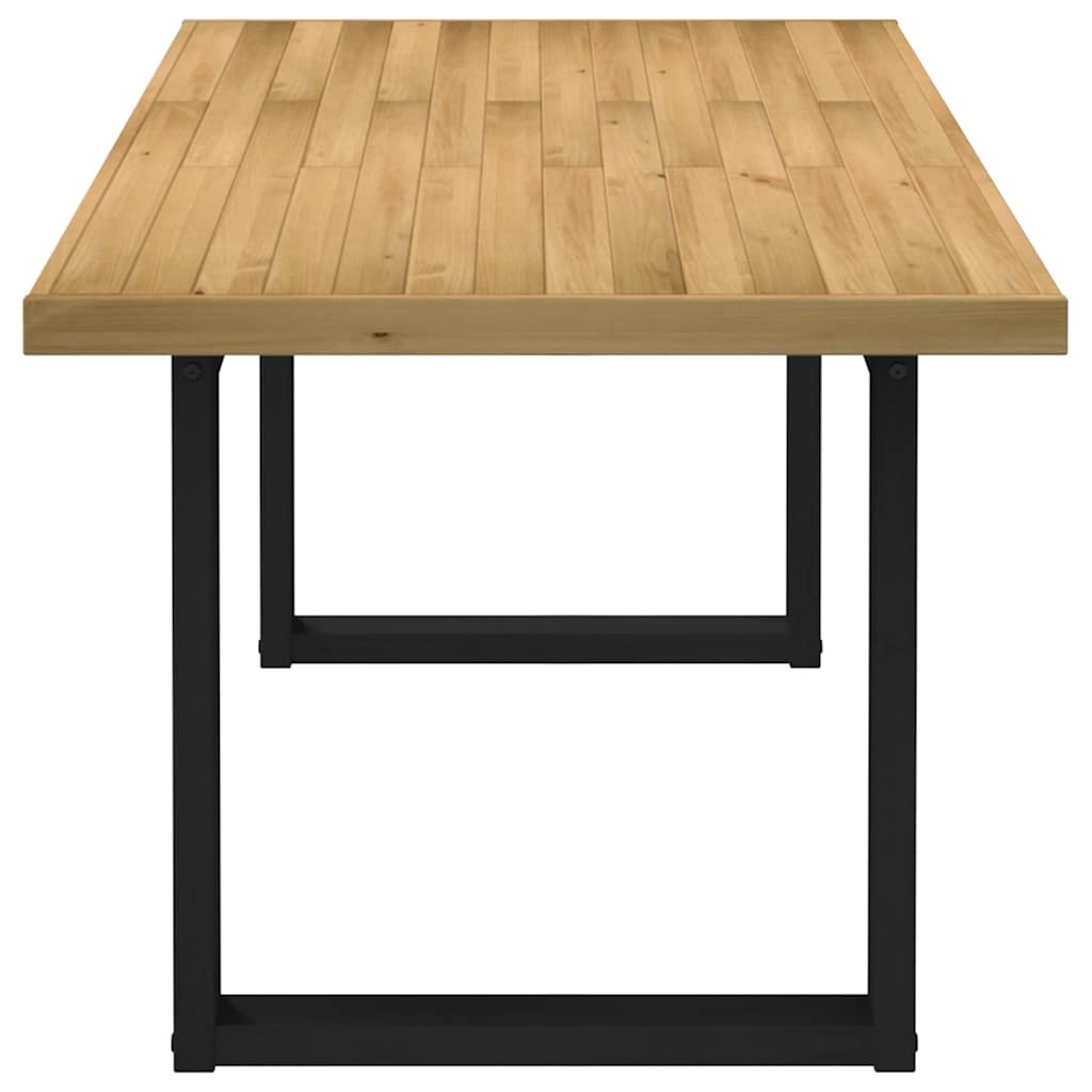 Eettafel NOAIN U-vormige poten 180x90x75 cm massief grenenhout is nu te koop bij PeponiXL, paradijselijk wonen!