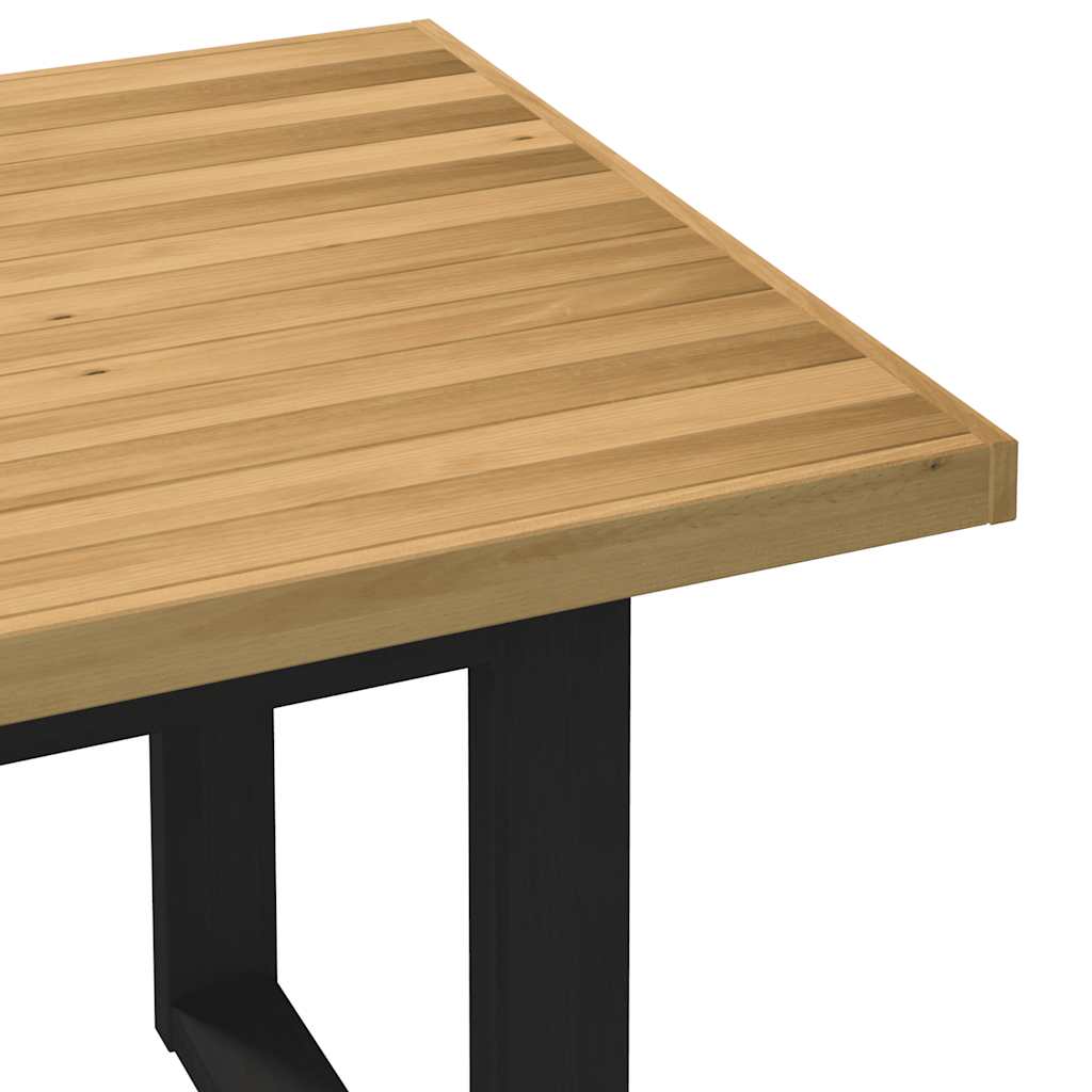 Eettafel NOAIN U-vormige poten 180x90x75 cm massief grenenhout is nu te koop bij PeponiXL, paradijselijk wonen!
