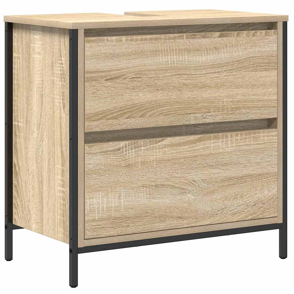 Badkamermeubelset met plank met opslag 5 pcs Beige Bewerkt hout is nu te koop bij PeponiXL, paradijselijk wonen!