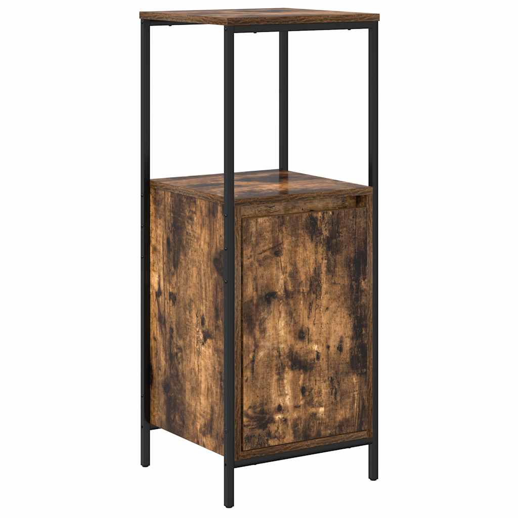 Badkamermeubelset met plank met opslag 5 pcs Bruin Bewerkt hout is nu te koop bij PeponiXL, paradijselijk wonen!