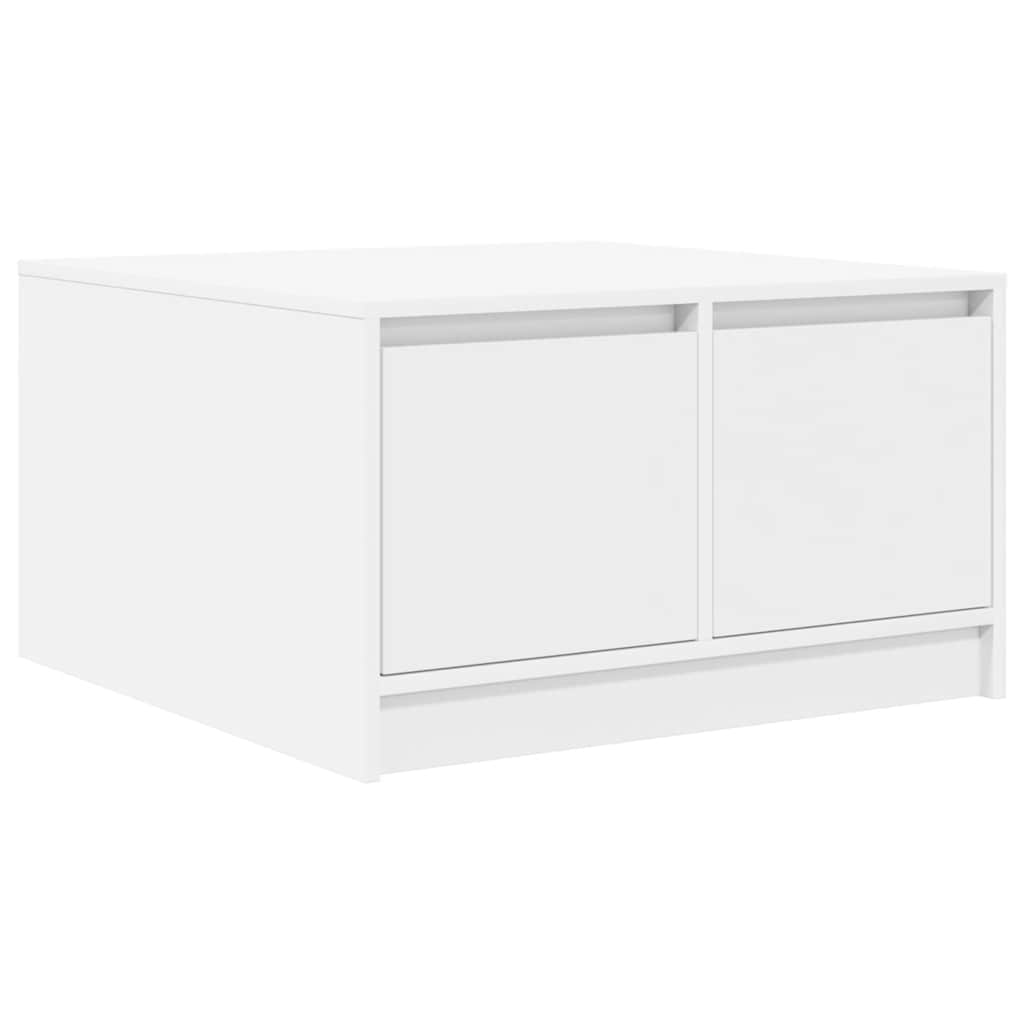 Salontafel met lades 70,5x70x40 cm wit is nu te koop bij PeponiXL, paradijselijk wonen!