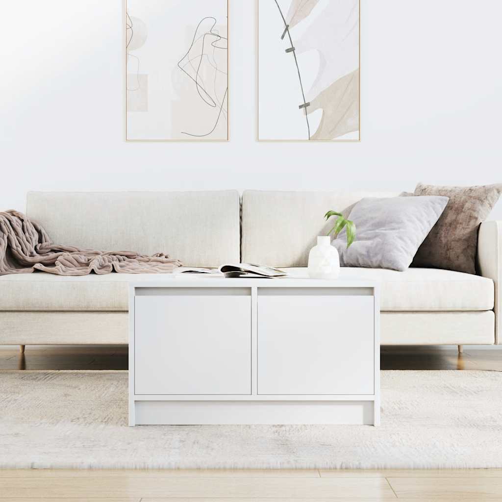 Salontafel met lades 70,5x70x40 cm wit is nu te koop bij PeponiXL, paradijselijk wonen!