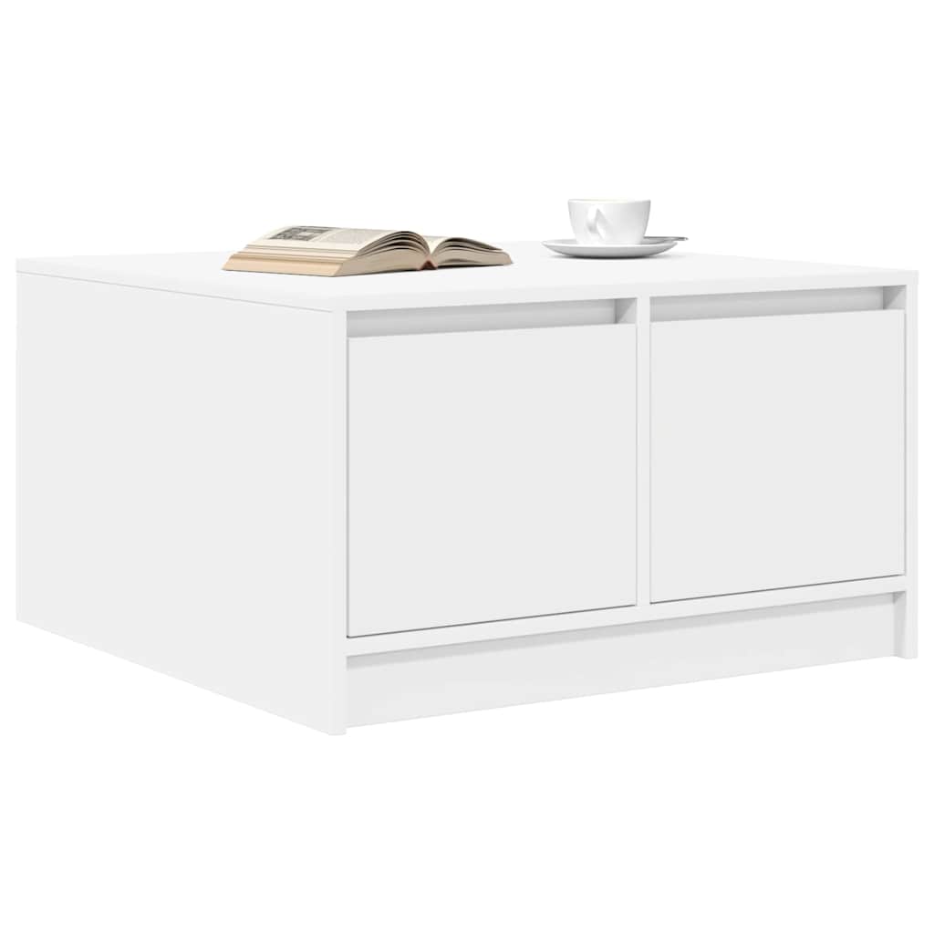 Salontafel met lades 70,5x70x40 cm wit is nu te koop bij PeponiXL, paradijselijk wonen!