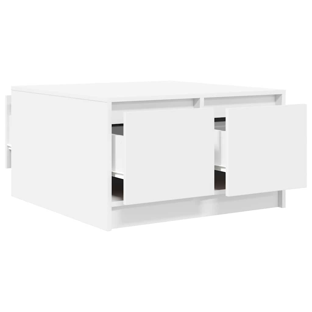 Salontafel met lades 70,5x70x40 cm wit is nu te koop bij PeponiXL, paradijselijk wonen!