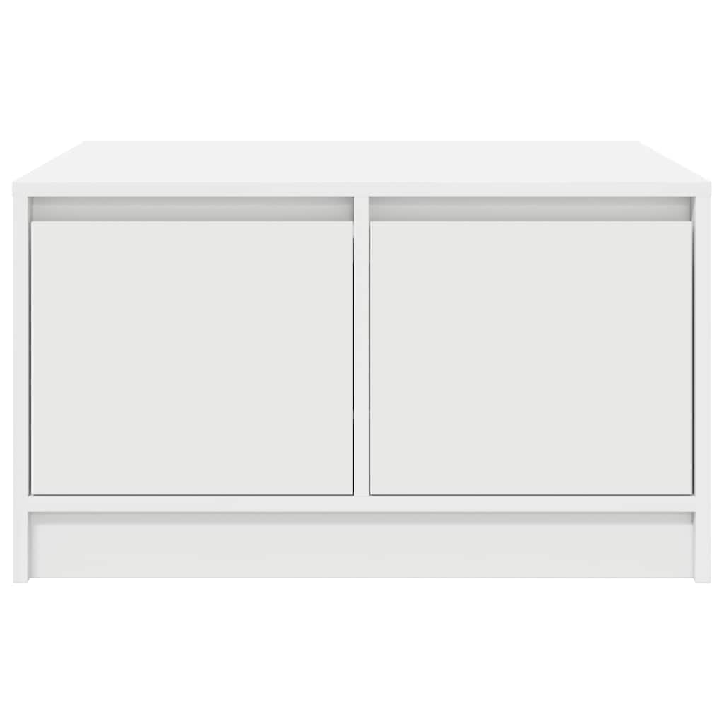 Salontafel met lades 70,5x70x40 cm wit is nu te koop bij PeponiXL, paradijselijk wonen!