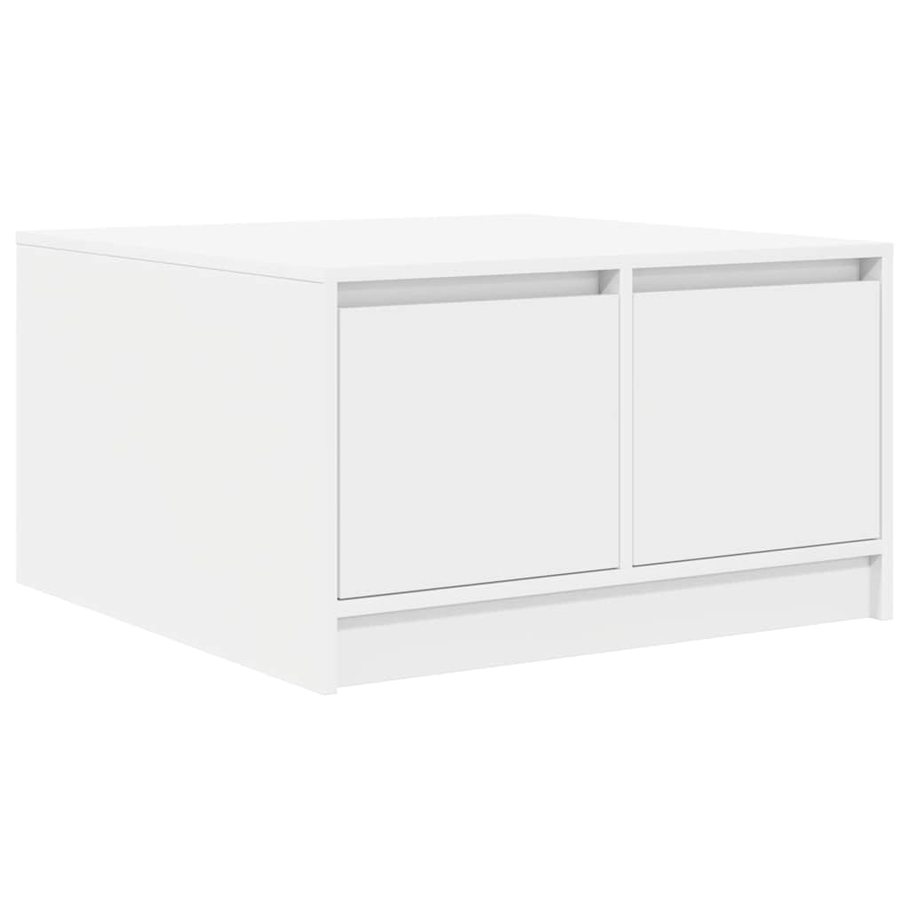 Salontafel met lades 70,5x70x40 cm wit is nu te koop bij PeponiXL, paradijselijk wonen!