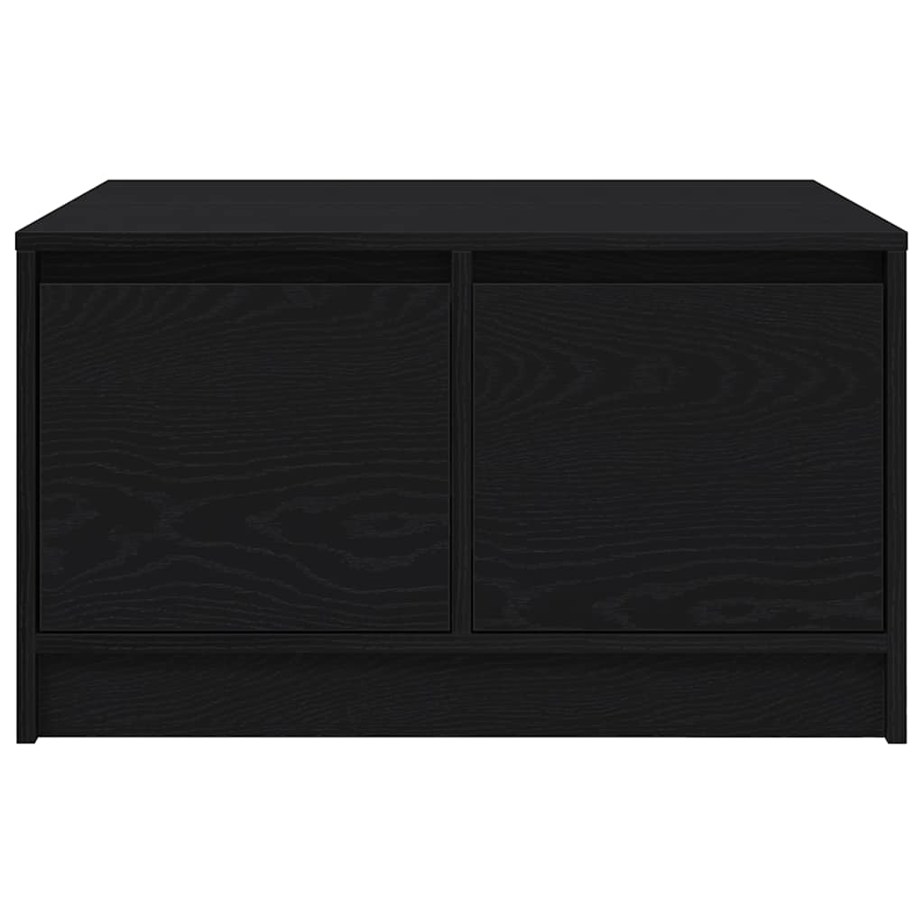 Salontafel met lades 70,5x70x40 cm zwart eikenkleurig is nu te koop bij PeponiXL, paradijselijk wonen!