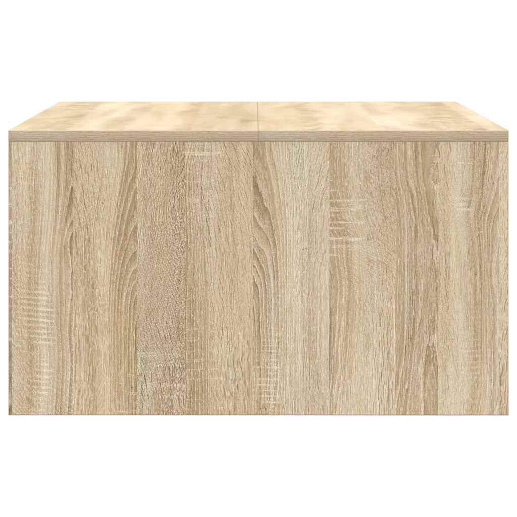 Salontafel met lades 70,5x70x40 cm Sonoma eikenkleurig is nu te koop bij PeponiXL, paradijselijk wonen!