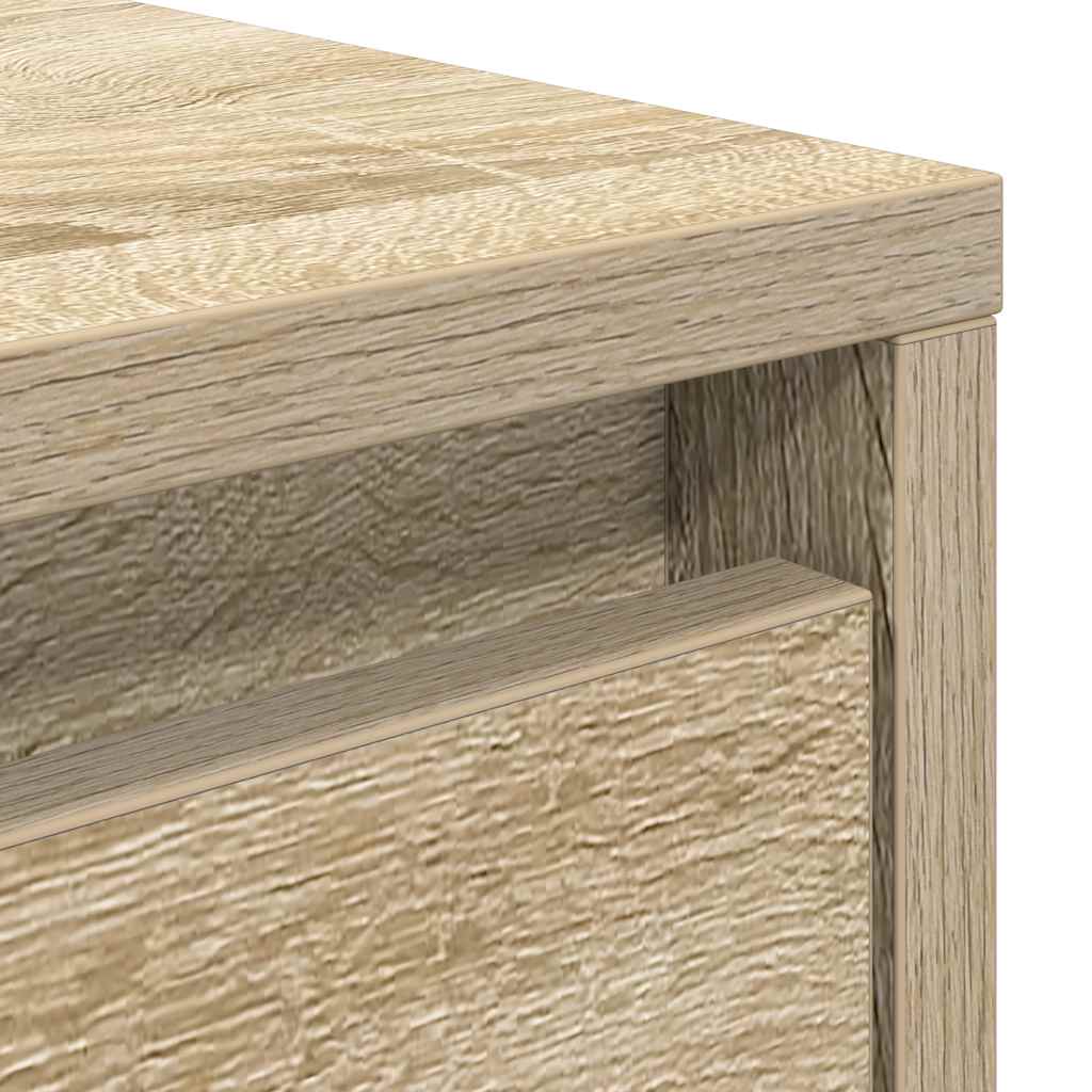 Salontafel met lades 70,5x70x40 cm Sonoma eikenkleurig is nu te koop bij PeponiXL, paradijselijk wonen!
