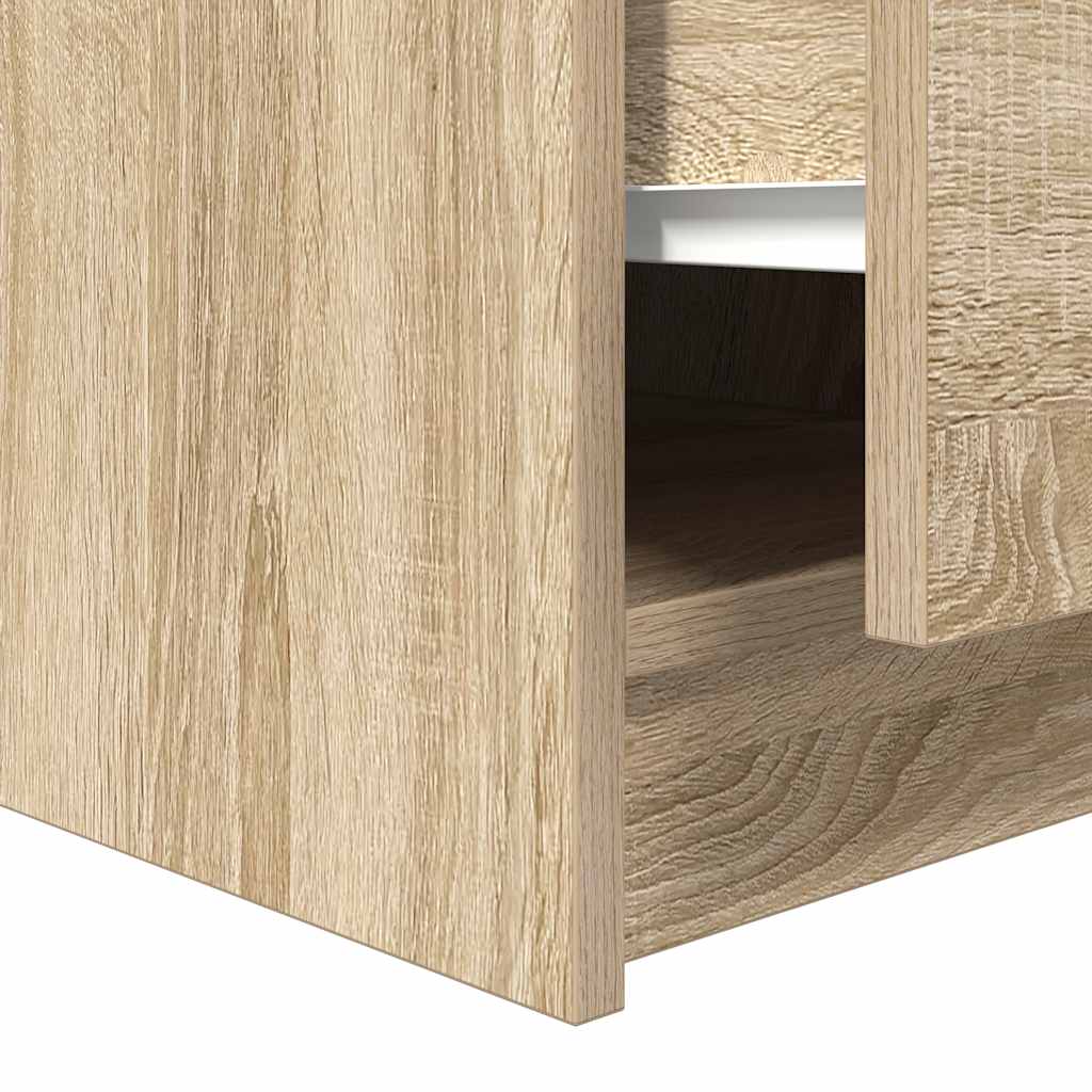 Salontafel met lades 70,5x70x40 cm Sonoma eikenkleurig is nu te koop bij PeponiXL, paradijselijk wonen!