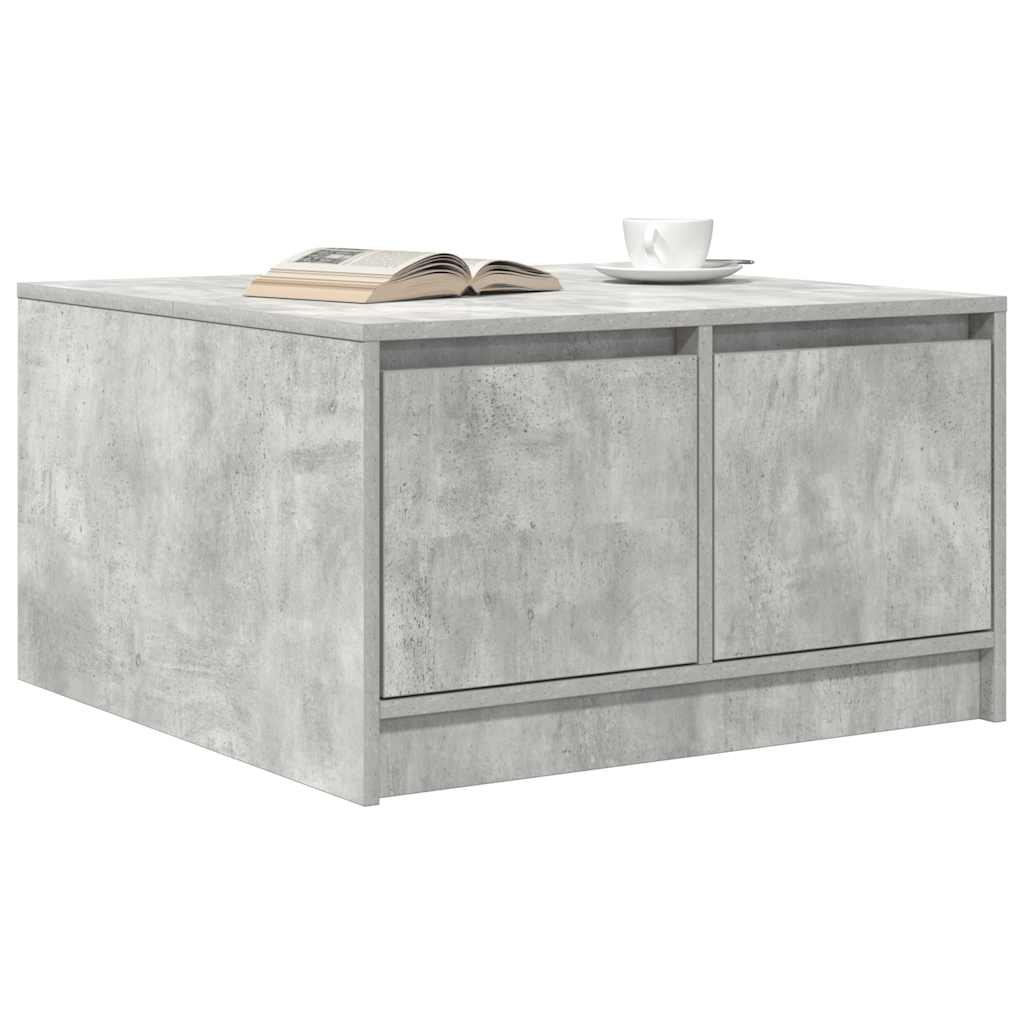 Salontafel met lades 70,5x70x40 cm betongrijs is nu te koop bij PeponiXL, paradijselijk wonen!