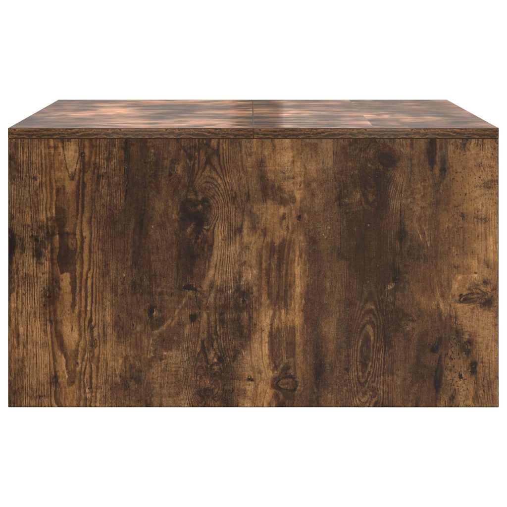Salontafel met lades 70,5x70x40 cm gerookt eikenkleurig is nu te koop bij PeponiXL, paradijselijk wonen!