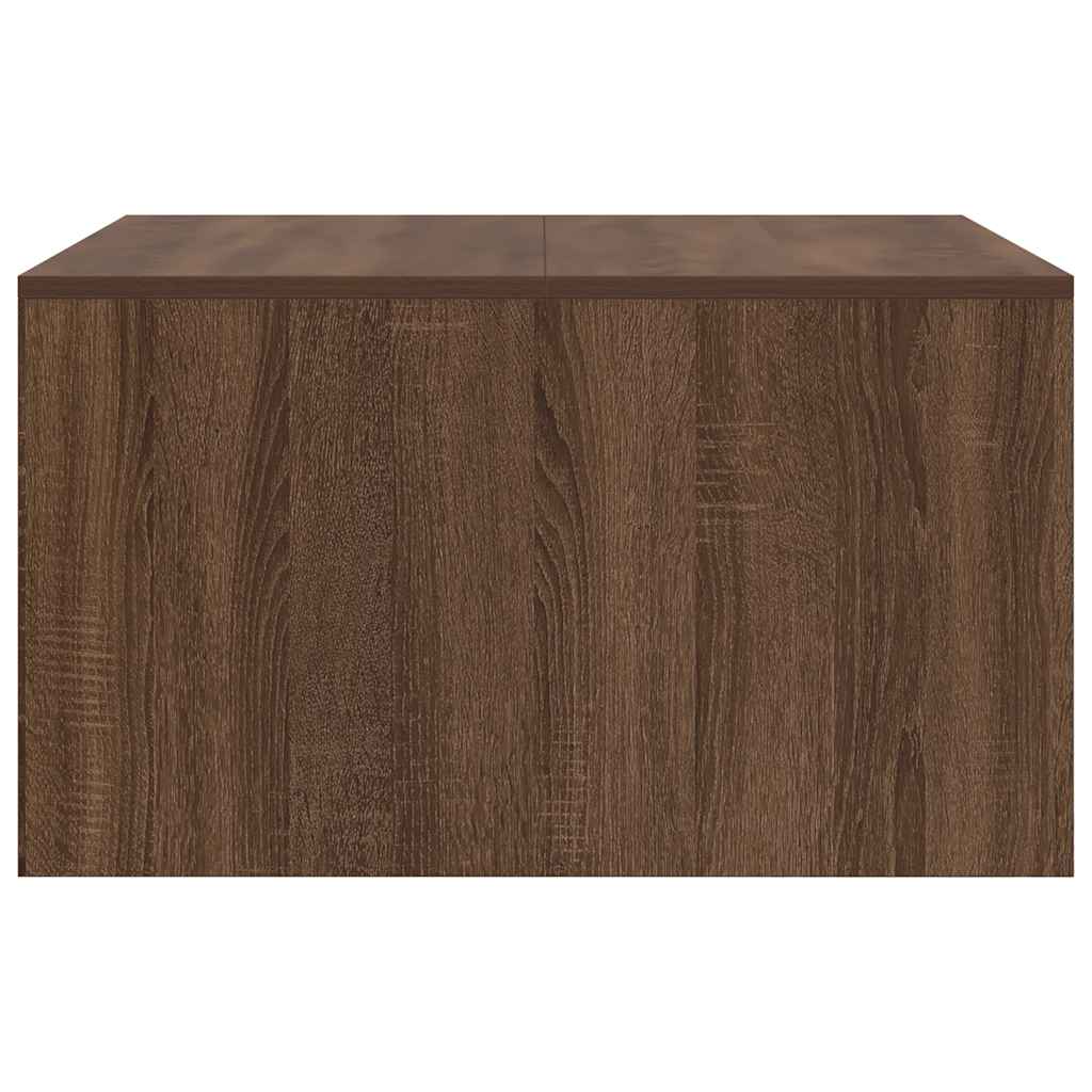 Salontafel met lades 70,5x70x40 cm bruin eikenkleurig is nu te koop bij PeponiXL, paradijselijk wonen!